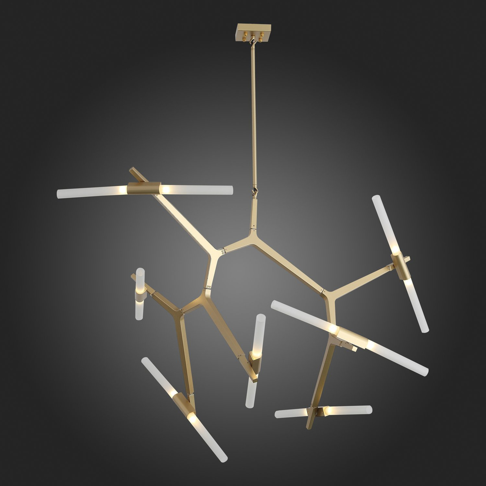 SL947.202.14 Люстра потолочная ST-Luce Золотистый/Белый G9 14*5W