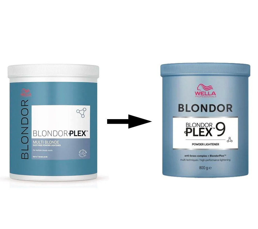 Wella Blondor Plex 9 - Обесцвечивающая пудра без образования пыли 800 г