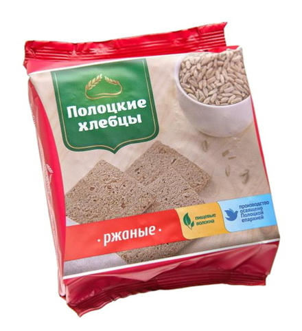 Хлебцы "Полоцкие" Ржаные 80г. Витебскхлебпром