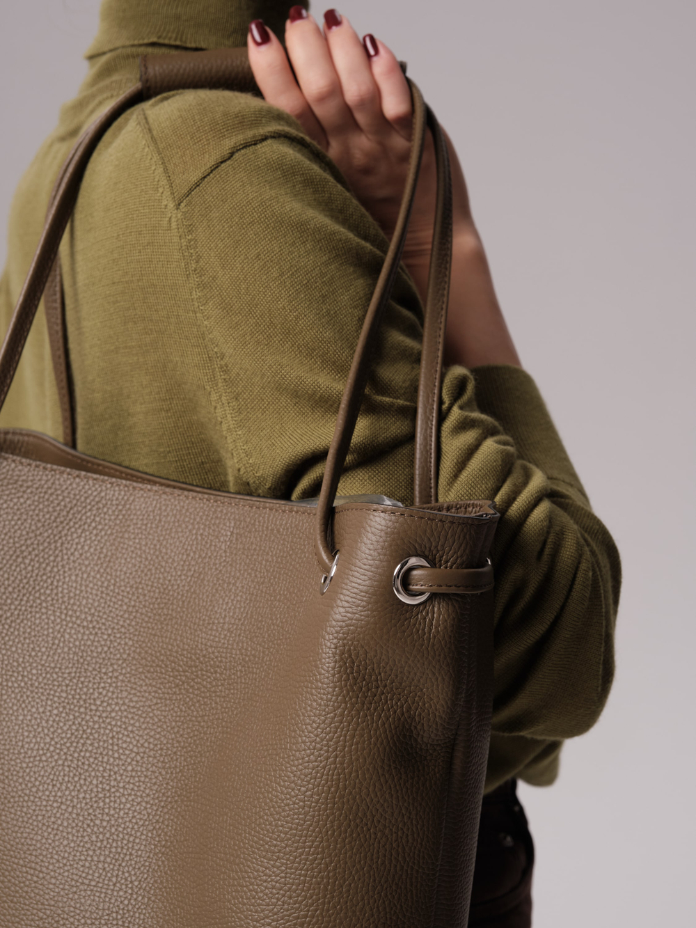 Кожаная сумка DBR 31228 зеленый дуб