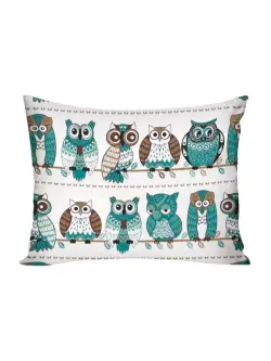 Постельное белье Полисатин Мечта "Owl" 1,5-сп  Наволочка 50х70 см 1 шт Простынь на резинке 90x200 смПододеяльник 145x215 см