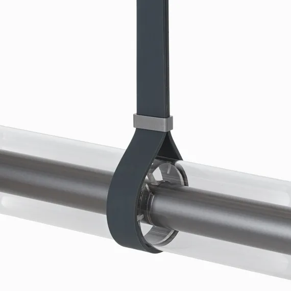 Подвесной светильник Aegis Line, длина 150 см, серебристый, прозрачный