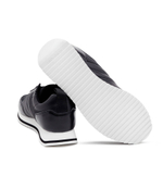 Кожаные кроссовки Calvin Klein - черный(HM0HM01343)