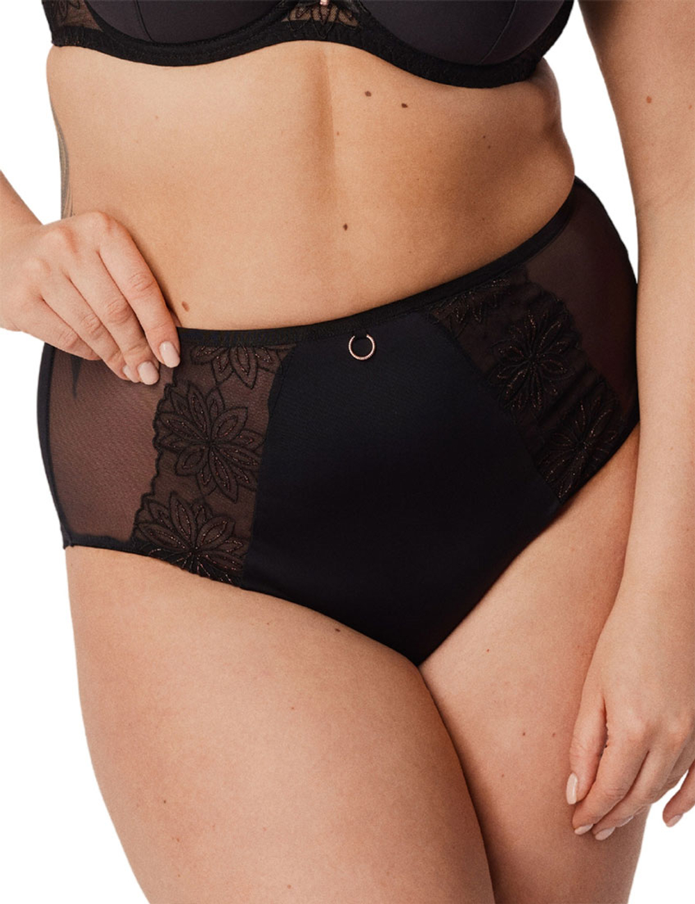 Трусы высокие Mefemi ROXANE Classic черный