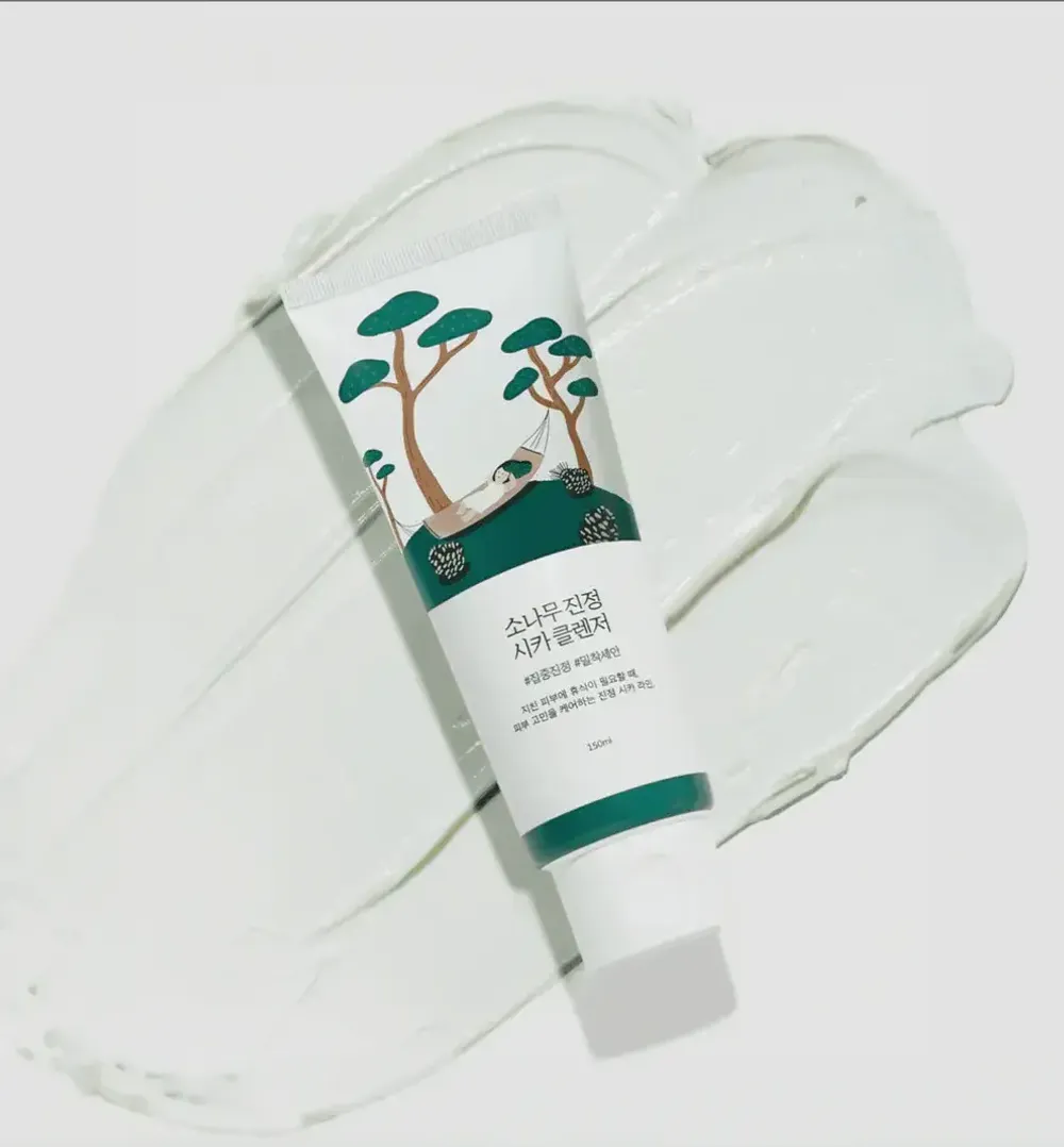 Успокаивающая очищающая пенка для лица ROUND LAB Pine Calming Cica Cleanser 150 мл.