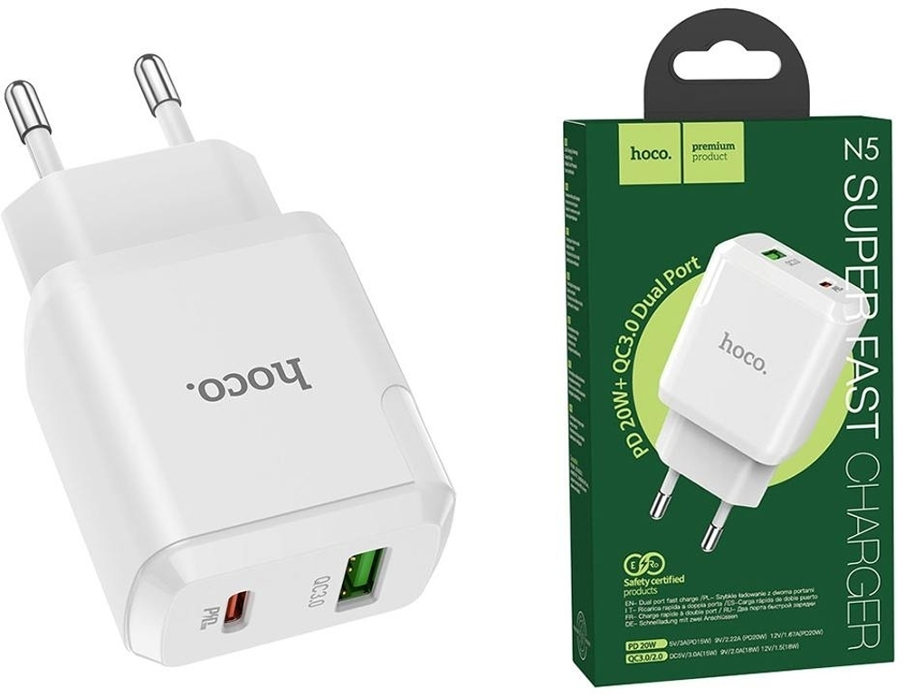Сетевое зарядное устройство HOCO C97A Type-C 20W