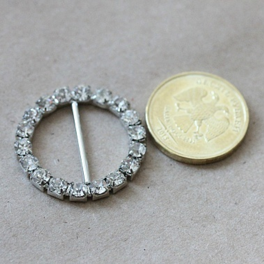 Пряжка для украшения Круглая 28мм