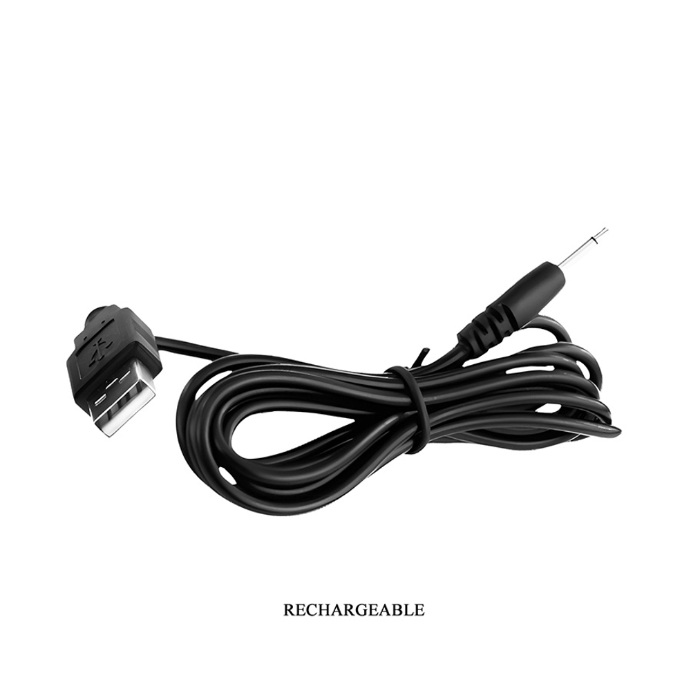 Черный вибратор-кролик 25см с вращением бусин Pretty Love Rabbit Vibrator Colin Black BI-014443