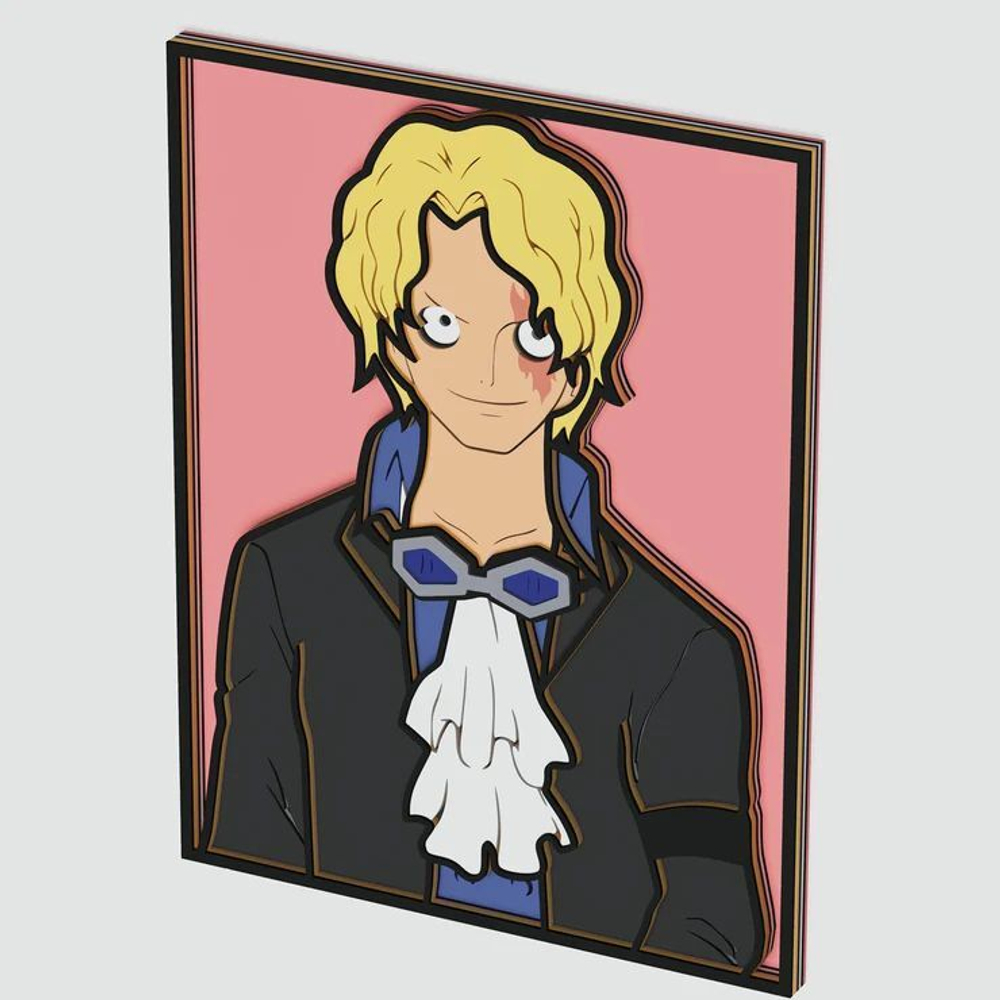 Декоративное панно из дерева Сабо, 80x61 см