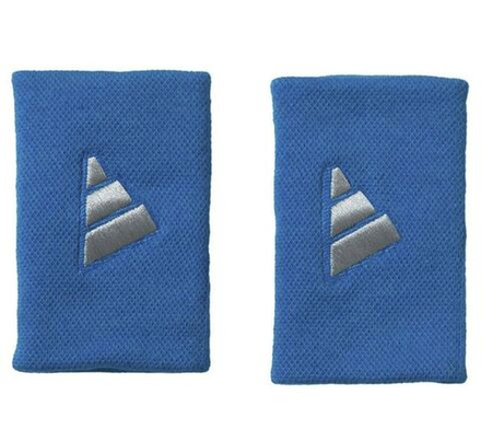 Теннисные напульсники Adidas L Wristband 2P - blue/grey