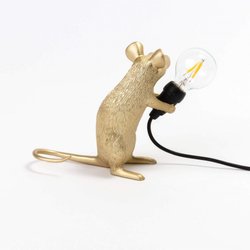 Настольная лампа Mouse Lamp Sitting GOLD USB