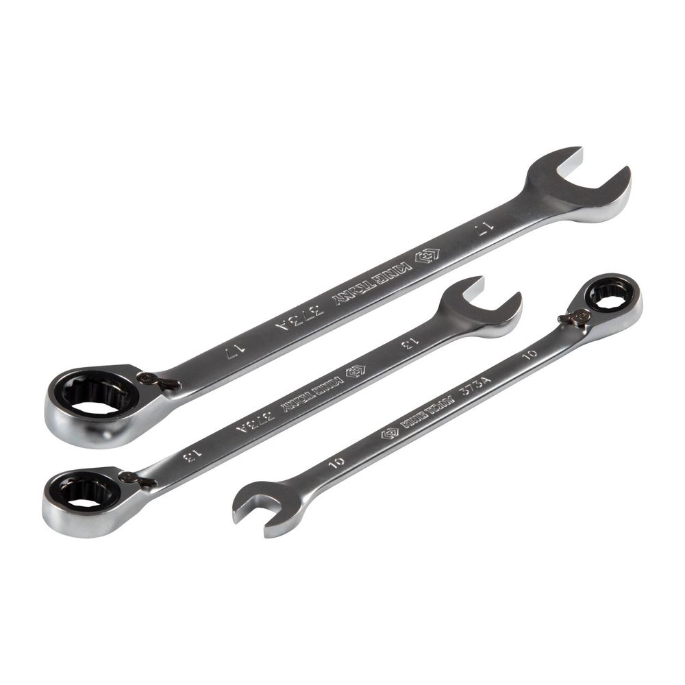 KING TONY (122A06MR) Набор комбинированных трещоточных ключей, 10-19 мм, 6 предметов