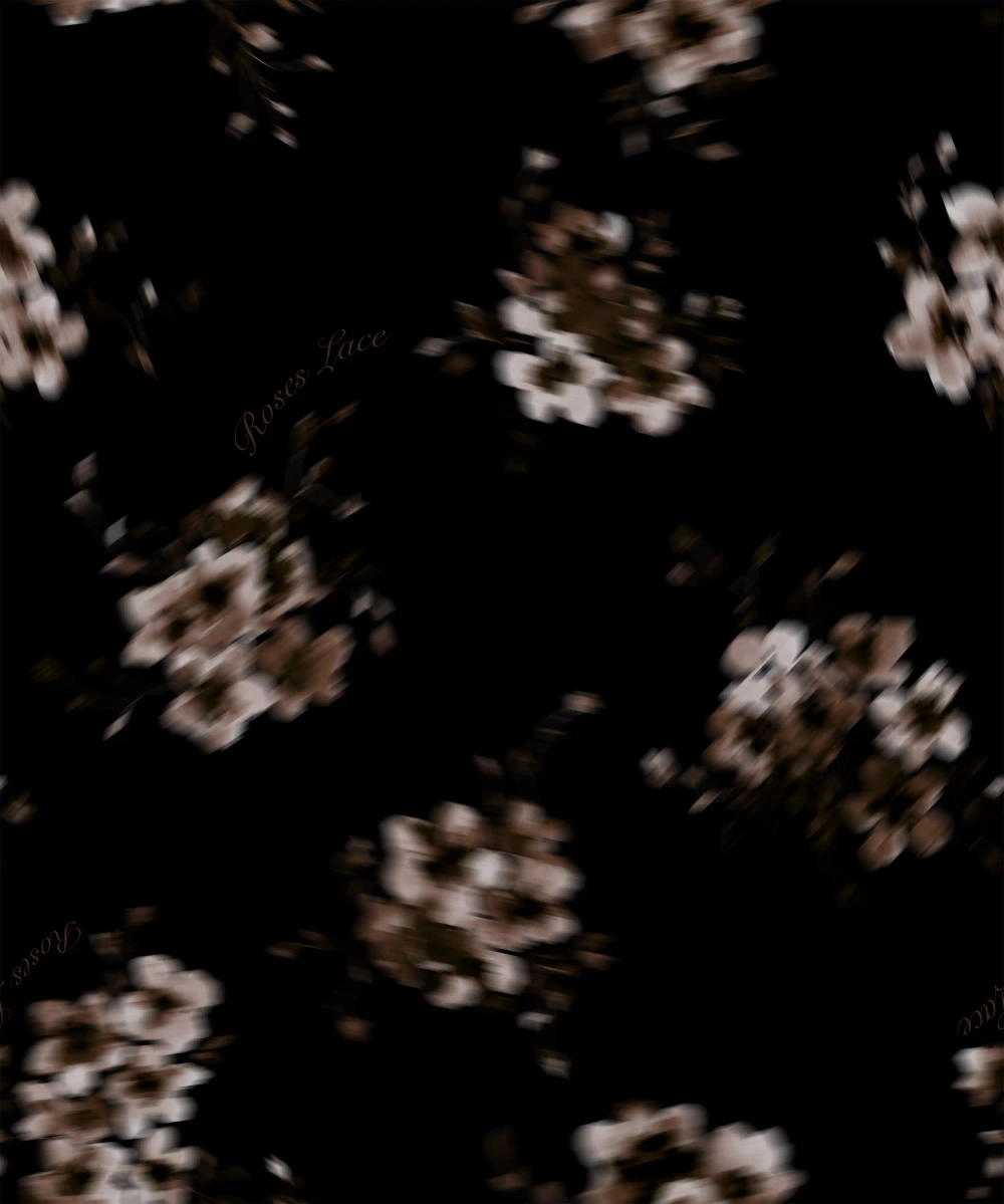 Cassie, топ из черного шифона со средним цветочным принтом