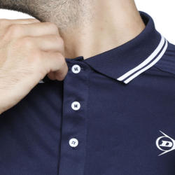 Мужское теннисное поло Dunlop Polo Men - Dark Blue, White
