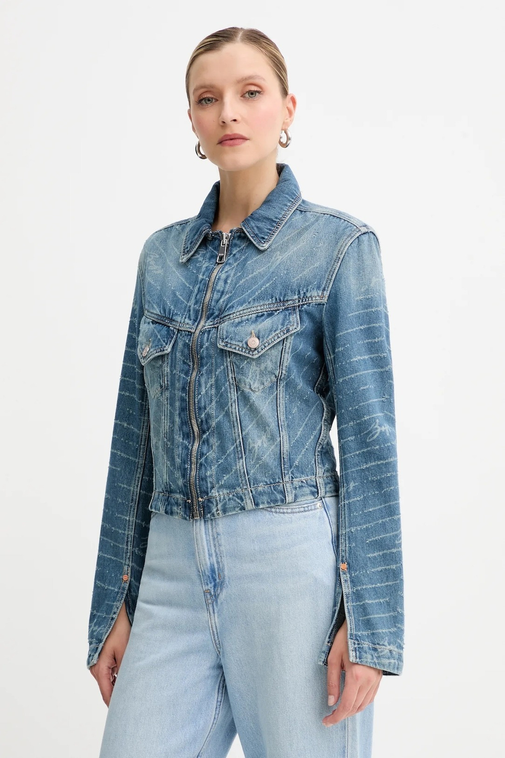 Куртка джинсовая женская BOSS C_DNM ZP TRCK JACKET