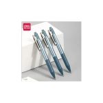 Ручка гелевая Deli автомат 0.5мм, синяя, резиновая манжета S18-BL