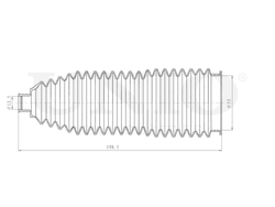 Пыльник рулевой рейки (к-т) UNIO DUC-20012K