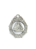 Магическая скандинавская подвеска оберег Валькнут из стали