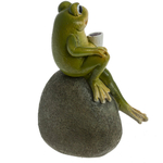 Фигурка декоративная Лягушка Кофе