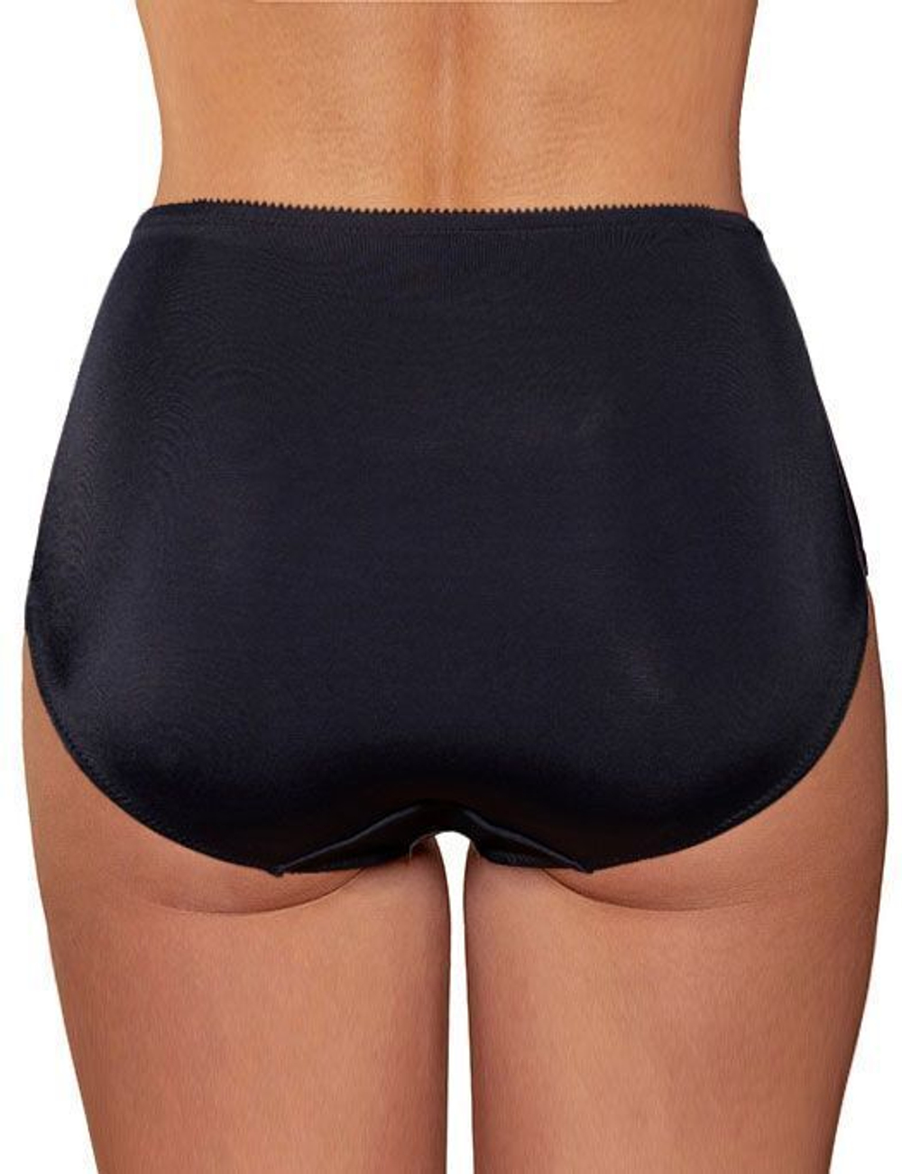 Классические трусики-слипы Divine (Размер: 46) (Цвет: черный с бежевым)