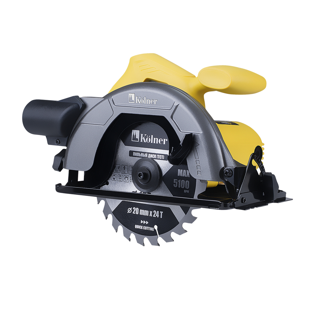 Пила дисковая Kolner KCS 165/1200 1200Вт 5000об/мин