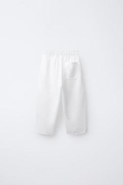 ZARA ПРЯМЫЕ БРЮКИ, ЭКРЮ