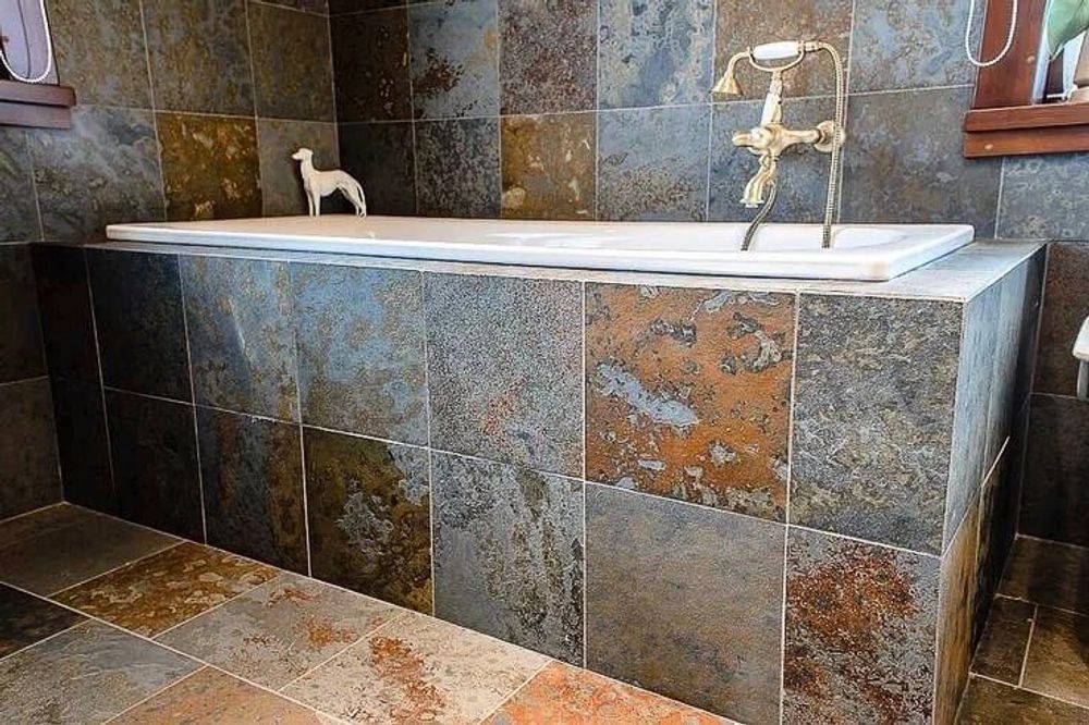 Плитка-сланец мультиколор, натуральный скол Pharaon 600x600x10