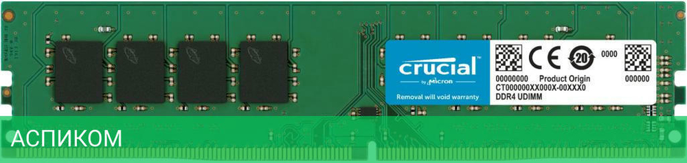 Оперативная память Crucial DDR4 CL22 (CT32G4DFD832A)