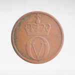 Norway, 1 Øre - Olav V, 1964, VF