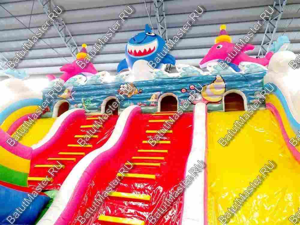 Коммерческий надувной батут "На морском дне" 15*8*7 м