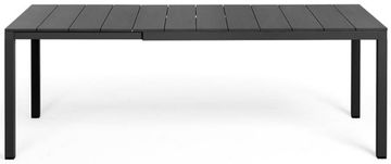 Стол металлический раздвижной Rio Alu 140 Extensibile цвет антрацит Nardi Италия