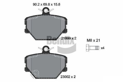 BENDIX Braking - BPD1054-BEN - Brake Pad Set, disc brake