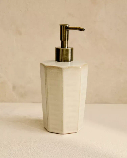 ZARA HOME ДОЗАТОР МЫЛА В СТИЛЕ РУСТИК, СЕРЫЙ