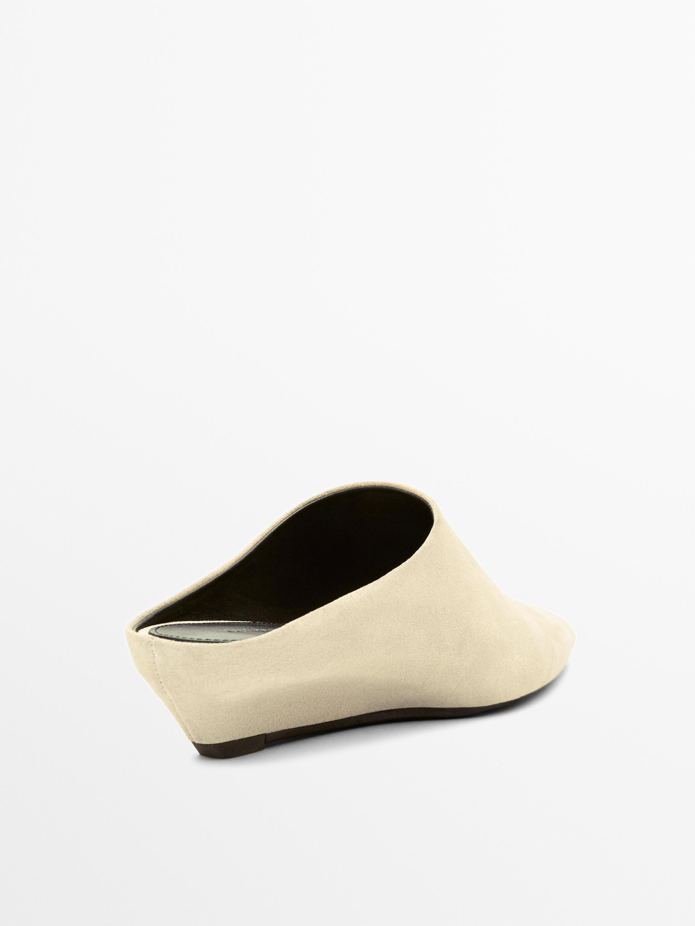 Massimo Dutti Мюли на танкетке, бежевый