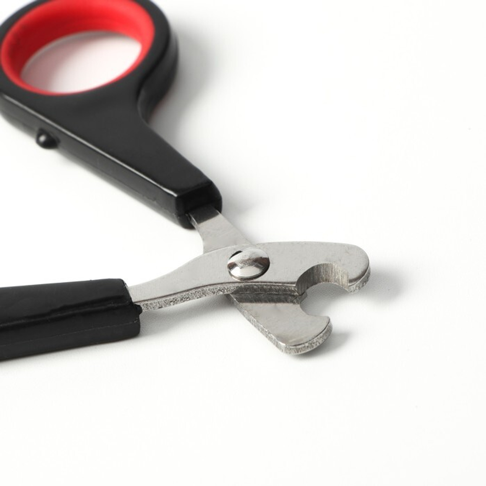 Ножницы-когтерезы с упором для пальца, отверстие 6 мм