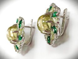 "Эстерелла" - ювелирные серьги из серебра 925-й пробы