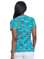 Топ медицинский женский Dickies DK616, совы, S