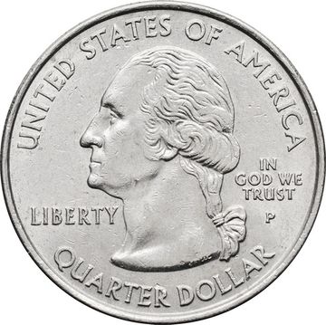 25 центов (1/4 доллара, квотер) 2005 США «Штат Западная Вирджиния» (P)