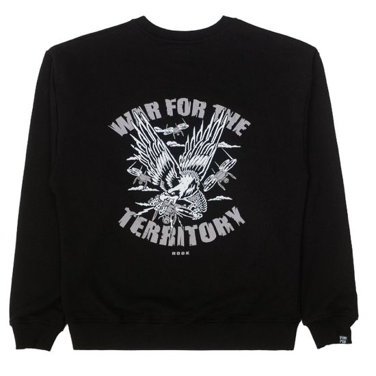 Свитшот HOOK Война оверсайз (черный)