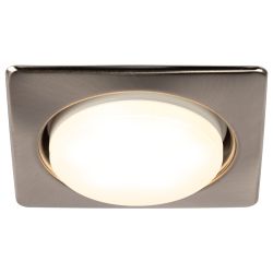 KL71 SN /1 (к) Светильник ЭРА под лампу Gx53 квадр.,220V, 13W,сатин никель | Встраиваемые светильники Для ламп GX53