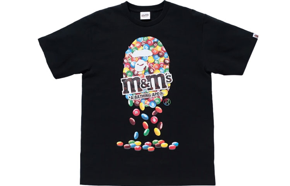 A Bathing Ape X M S Ape Head Tee черный