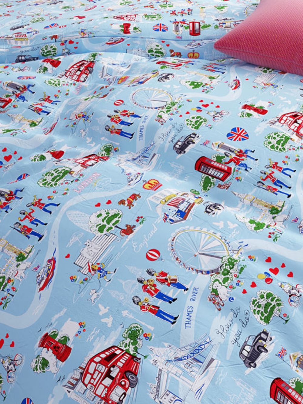 Наволочка комплект 2шт Сказка "Лондон" 70х70 см, перкаль