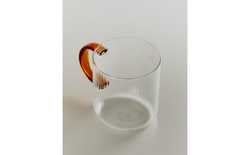 Zara Home чашка из боросиликатного стекла, цвет серый, 9 см