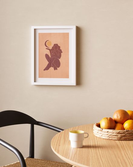 Раздвижной стол Oakland из МДФ с дубовым шпоном и ножками из массива каучука Ø120(200)x90 см