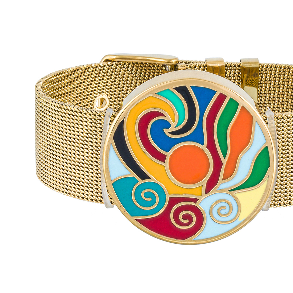 Браслет Fiore Luna на металлическом ремешке CB13784-3 G