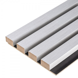 Панель стеновая реечная МДФ 3D Line Modern L02 Береза черная 2750 мм