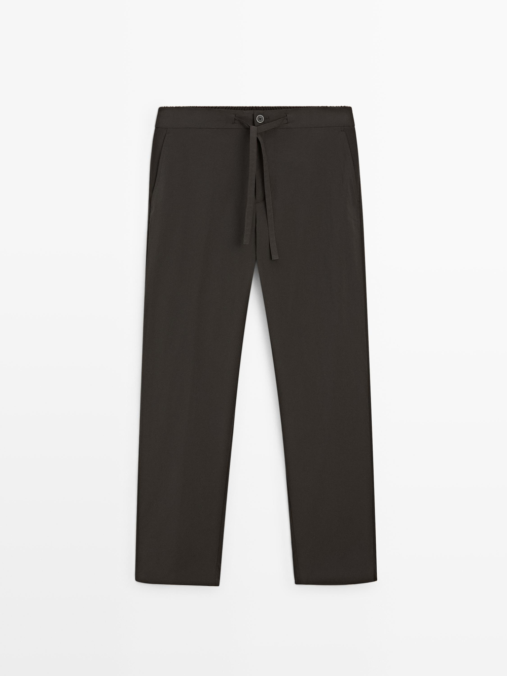 Massimo Dutti Технические брюки, коричневый