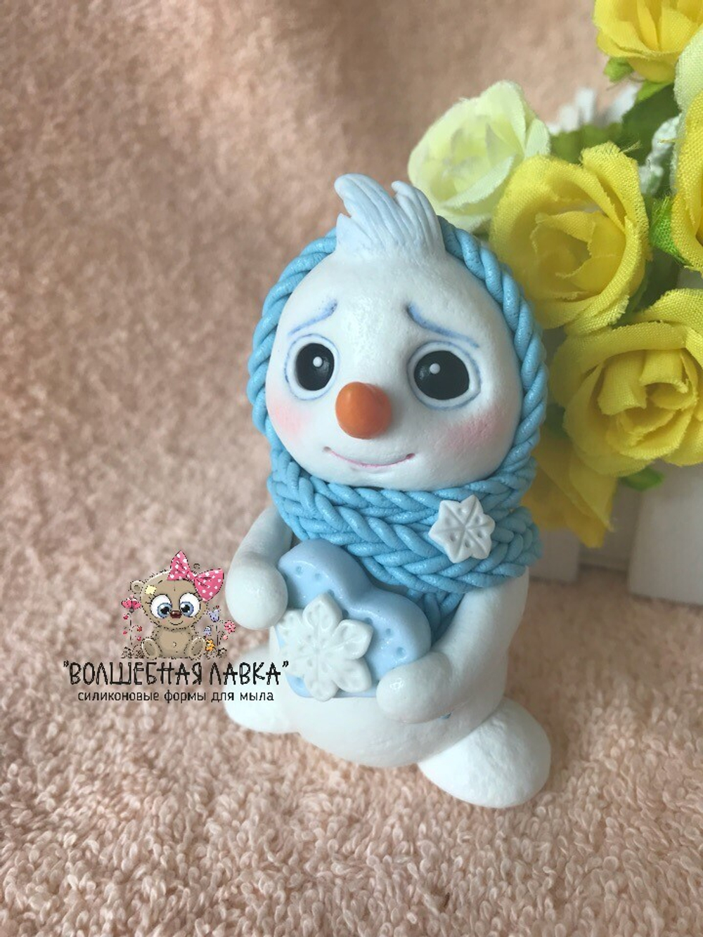 Силиконовая форма Снеговичок