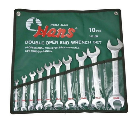 Набор рожковых гаечных ключей Hans, 16510M