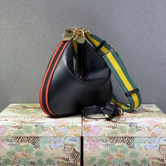 Маленькая сумка через плечо Gucci Attache черный